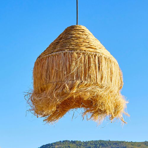 Abat-jour Leonora Beige Fibre Naturelle D44 Cm