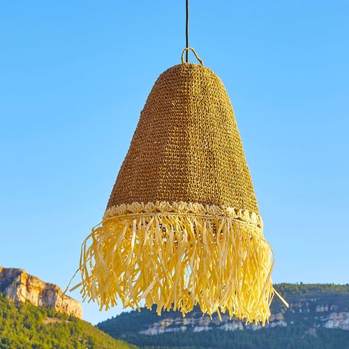 Abat-jour Paloma Beige Herbe Marine D40 Cm