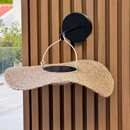 Applique Murale Solaire Coralia Beige Herbe Marine D32cm