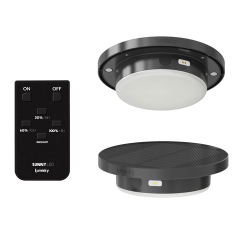 Lanterne Solaire Mariel Marron Rotin 27x27x H40cm