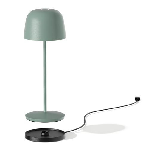 Lampe De Table Sans Fil Sophia Vert H28cm