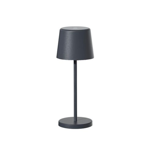 6 Mini Lampes Avec Plateau De Chargement Kelly Mini Gris Anthracite Aluminium H22cm