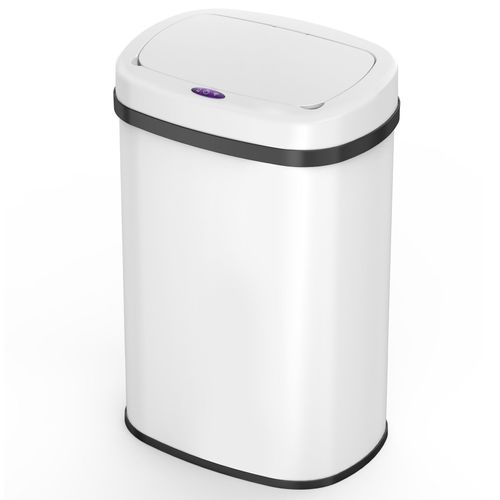 Poubelle De Cuisine Automatique Majestic Blanc Acier Inoxydable 58l