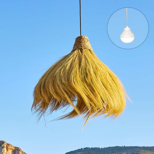 Suspension D'extérieur Nomade Masai Bois Jonc De Mer D60 Cm