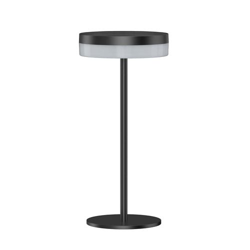 Lampe De Table Solaire Vivia Noir Aluminium H27cm