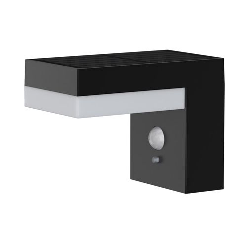 Applique Murale Solaire Cenova Noir Plastique H13cm