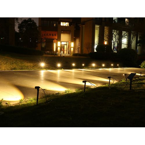 Lot De 8 Spots Solaires LED Roundy Mini Noir Plastique H27cm