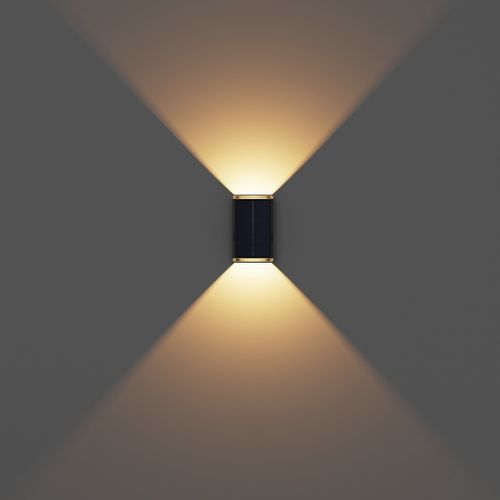 Lot De 2 Projecteurs Solaires Rody Noir Plastique H18 Cm