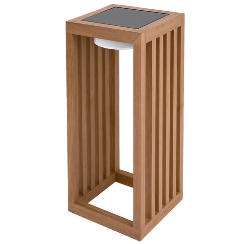 Lanterne Solaire Décorative Chennai Bois Bois H50cm