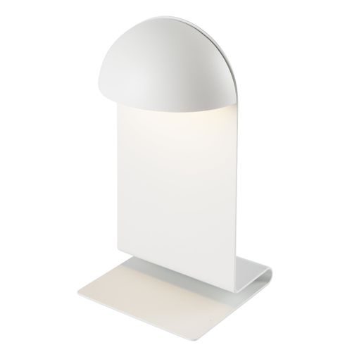 Lampe De Table Design Midi Blanc Aluminium H28,2cm