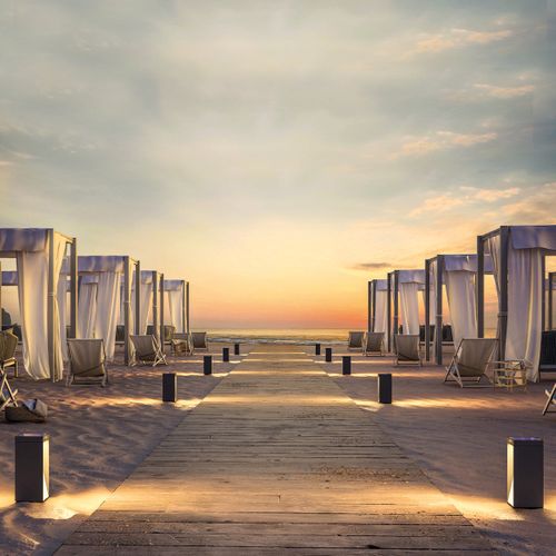 Borne Solaire Milio Noir Aluminium H35cm