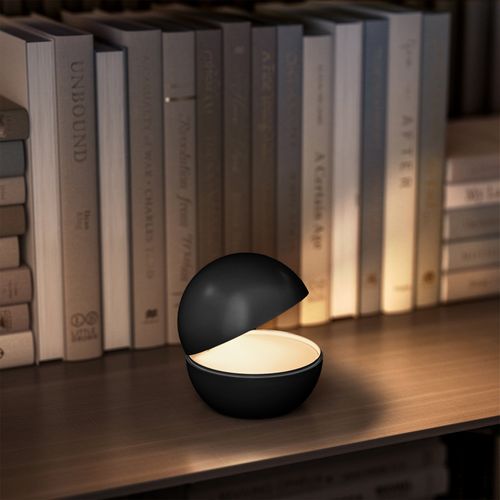 Lampe De Chevet Sans Fil Good Night Noir D.12cm