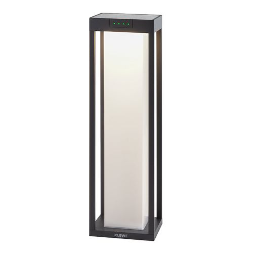Borne Solaire Radia Noir Aluminium H50cm