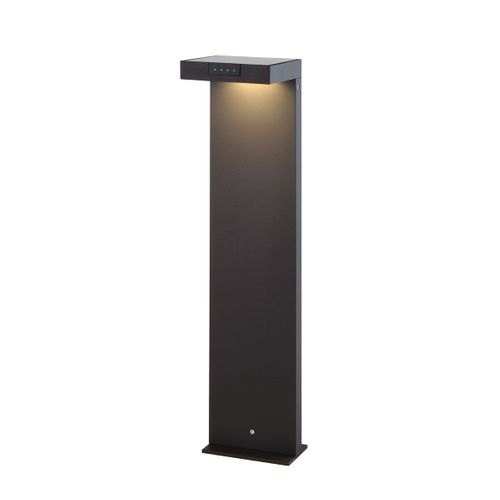 Borne Solaire Ala Noir Aluminium H65cm