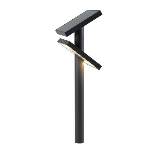 Spot Solaire Heliostepper Noir Aluminium H46,4cm