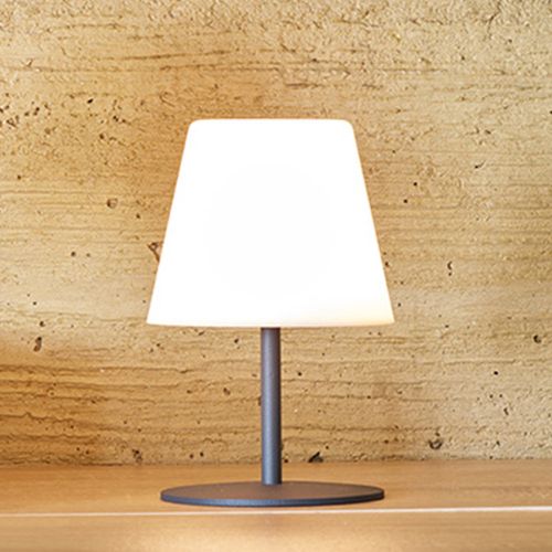 Lampe De Table Sans Fil Twins Gris H16cm