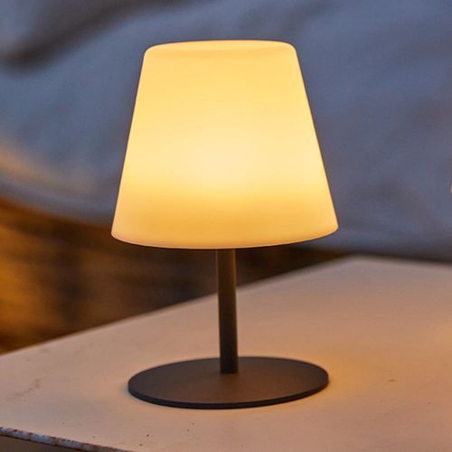 Lampe De Table Sans Fil Twins Gris H16cm