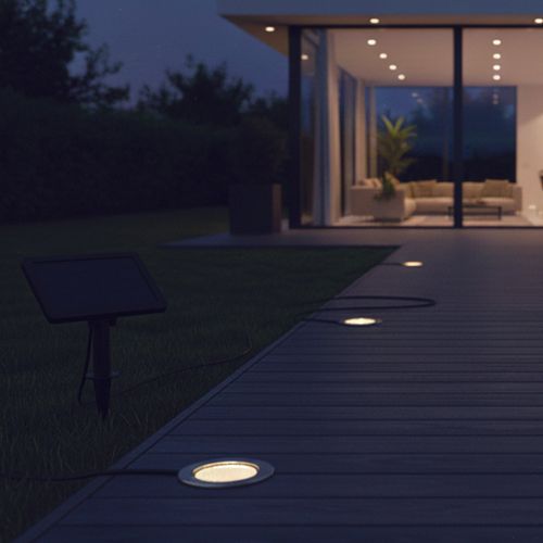 3 Spots Solaires Encastrables Solpool 100lm