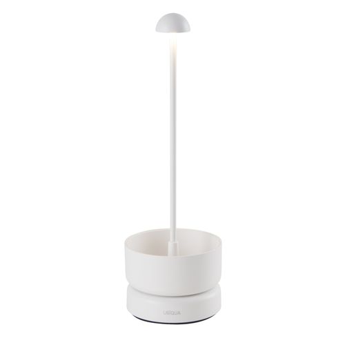 Lampe De Table Sans Fil Aluminium Basket Blanc H31cm