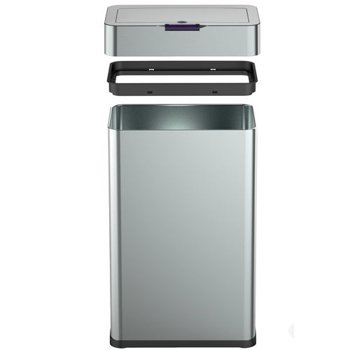 Poubelle Automatique Inox Daytona Argent 70l