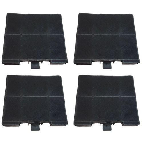 Lot De Quatre Filtres Charbon  230x215x22 Mm Hotte 00705431, 11049701 Siemens, Bosch, Viva, Neff, Co