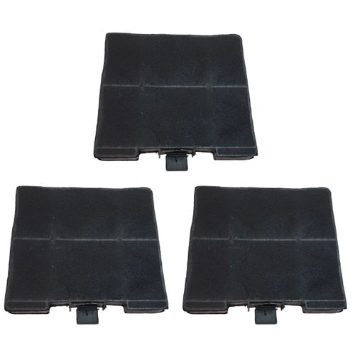 Lot De Trois Filtres Charbon 230x215x22 Mm Hotte 00705431, 11049701 Siemens, Bosch, Viva, Neff, Cons