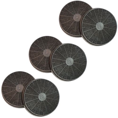 Lot De Six Filtres à Charbon 175x34 Mm Hotte As0015184, 49037930 Brandt, Far, Sauter, Signature, Ros