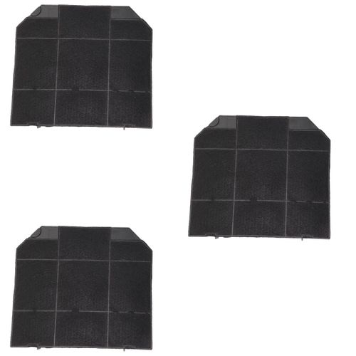 Lot De Trois Filtres Charbon Roblin 5403008   265x235x16 Mm Hotte 5403008, C00384658 Roblin, Aeg, Ar