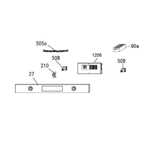 Carte Électronique D'affichage Programmée ( Repère 1206 ) Four, Cuisinière 49044571 Candy