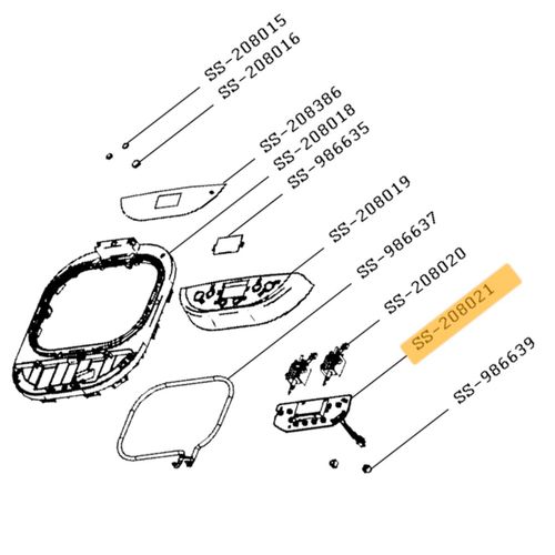 Carte Électronique De Commande Machine à Pain Ss-208021, Ss208021 Moulinex