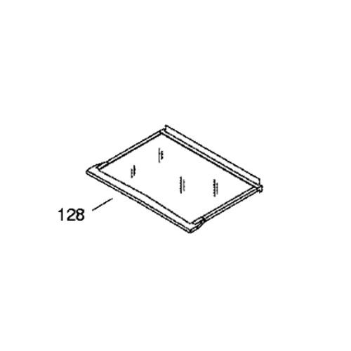 Vitre De Bac à Légumes Repère 128 Frigo, Réfrigérateur, Congélateur 43x2489 Brandt, Thomson