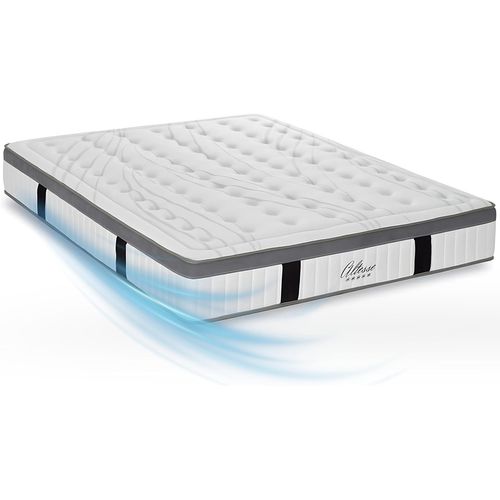 Matelas Altesse Mousse  Accueil Mémoire De Forme+ Sommier Bois + Accessoires - 90 X200 Cm