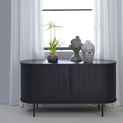 Buffet Bois Noir Alba 140x45cm