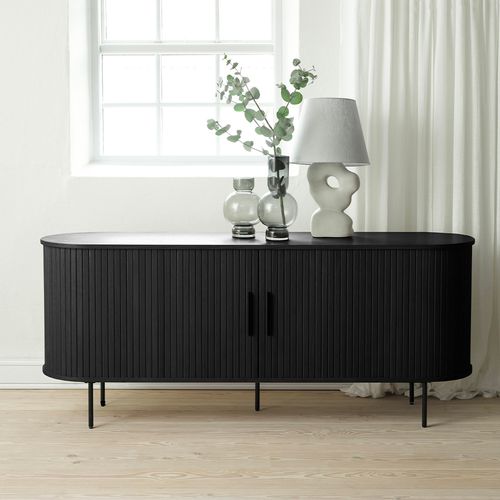 Buffet Bois Noir Alba 180x45cm