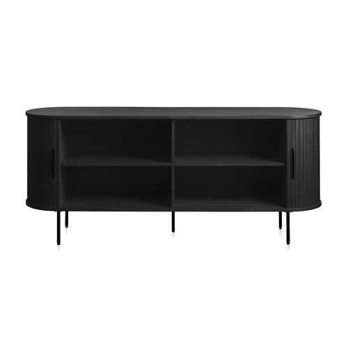 Buffet Bois Noir Alba 180x45cm