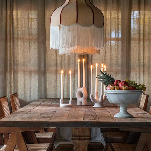 Set 2 Chandeliers Céramique Écru Corallo