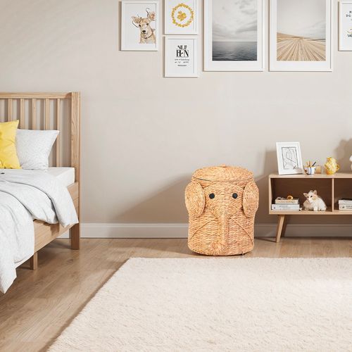 Panier Elephant Jacinthe D'eau Naturel