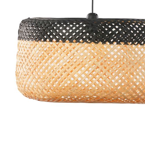 Suspension Ronde Bambou Bicolore