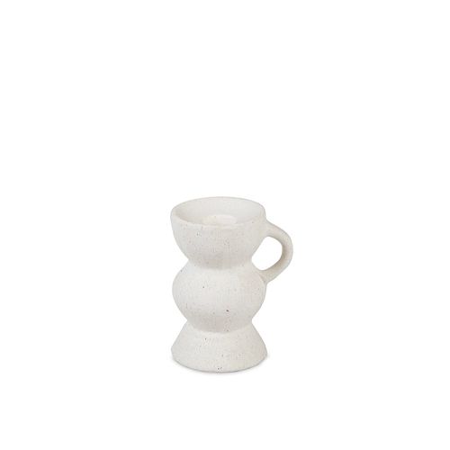 Bougeoir - Céramique Blanche - Cleo