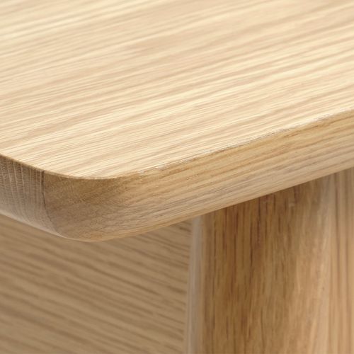 Console 2 Plateaux 1 Tiroir - Bois Et Rotin - Capri