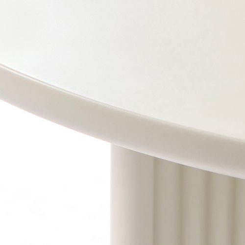 Table Basse Ronde Ø80 Cm - Bois Strié - Mirano