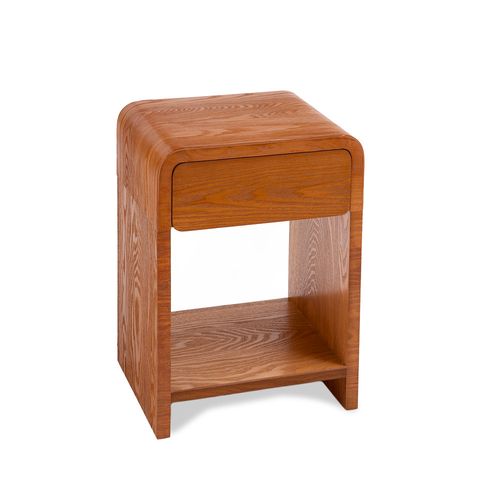 Table De Nuit 1 Tiroir 1 Niche - Bois Foncé - Borgo