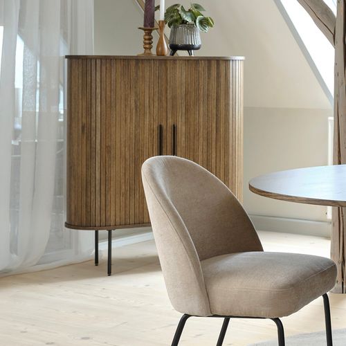 Buffet Haut 2 Portes - Bois Foncé - Alba