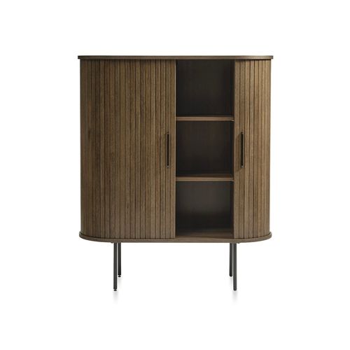 Buffet Haut 2 Portes - Bois Foncé - Alba