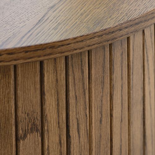 Buffet 2 Portes 140 Cm - Bois Foncé - Alba