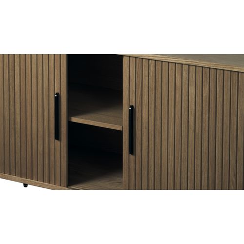 Buffet 2 Portes 180 Cm - Bois Foncé - Alba