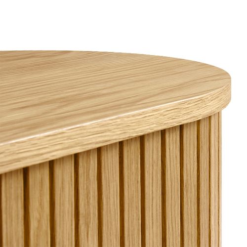 Meuble Bas 2 Portes 180 Cm - Bois Naturel - Alba