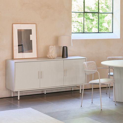 Buffet 3 Portes 160 Cm - Bois Strié - Mirano