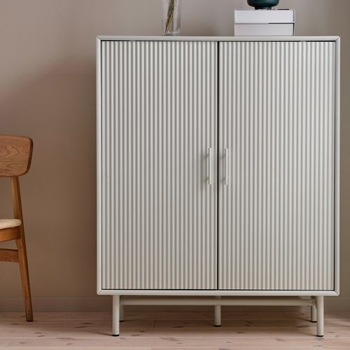 Buffet Haut 2 Portes - Bois Strié - Mirano