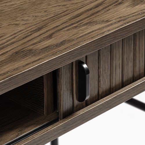 Bureau 2 Portes 120 Cm - Bois Foncé - Alba